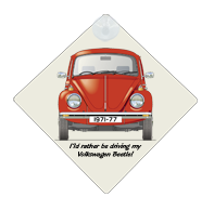VW Beetle 1971-77 Car Window Hanging Sign